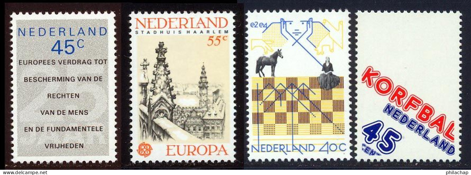 Pays-Bas 1978 Yvert 1090 / 1093 ** TB - Unused Stamps