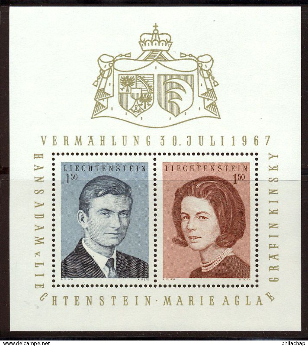Liechtenstein BF 1967 Yvert 10 ** TB - Blocs & Feuillets