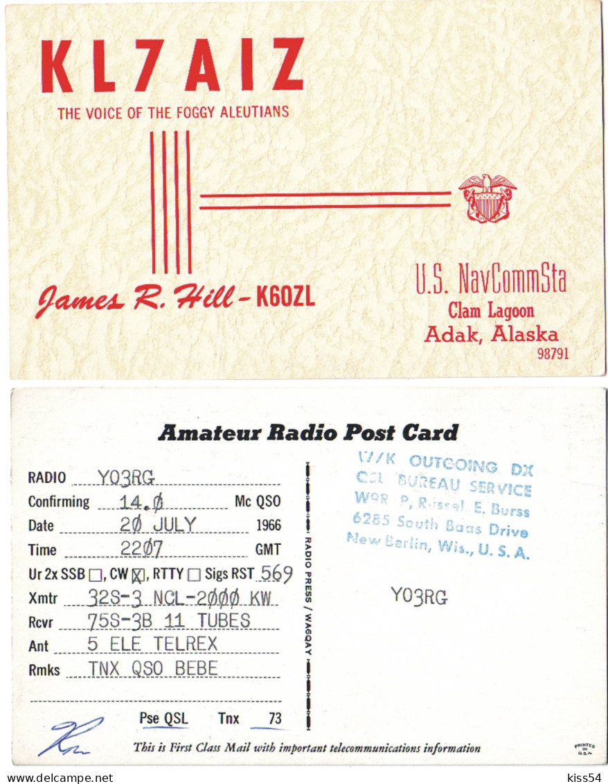 Q 10 - 30 Alaska U.S.A. July 20 - 1966  - Radio Amateur