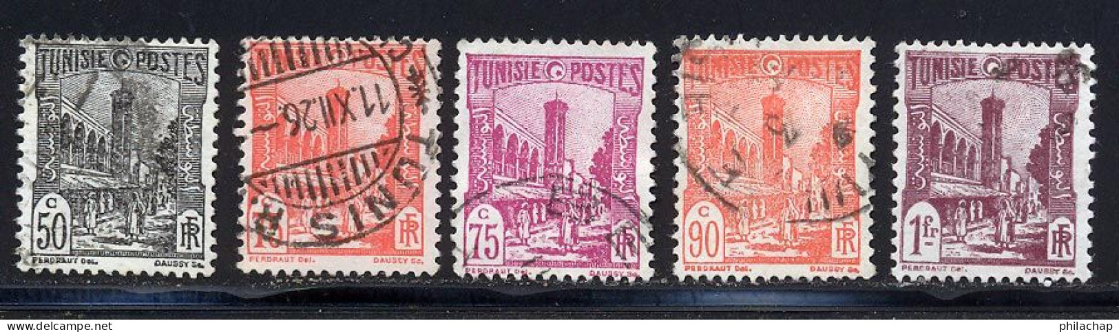 Tunisie 1926 Yvert 132 / 134 - 136 -137 (o) B Oblitere(s) - Used Stamps