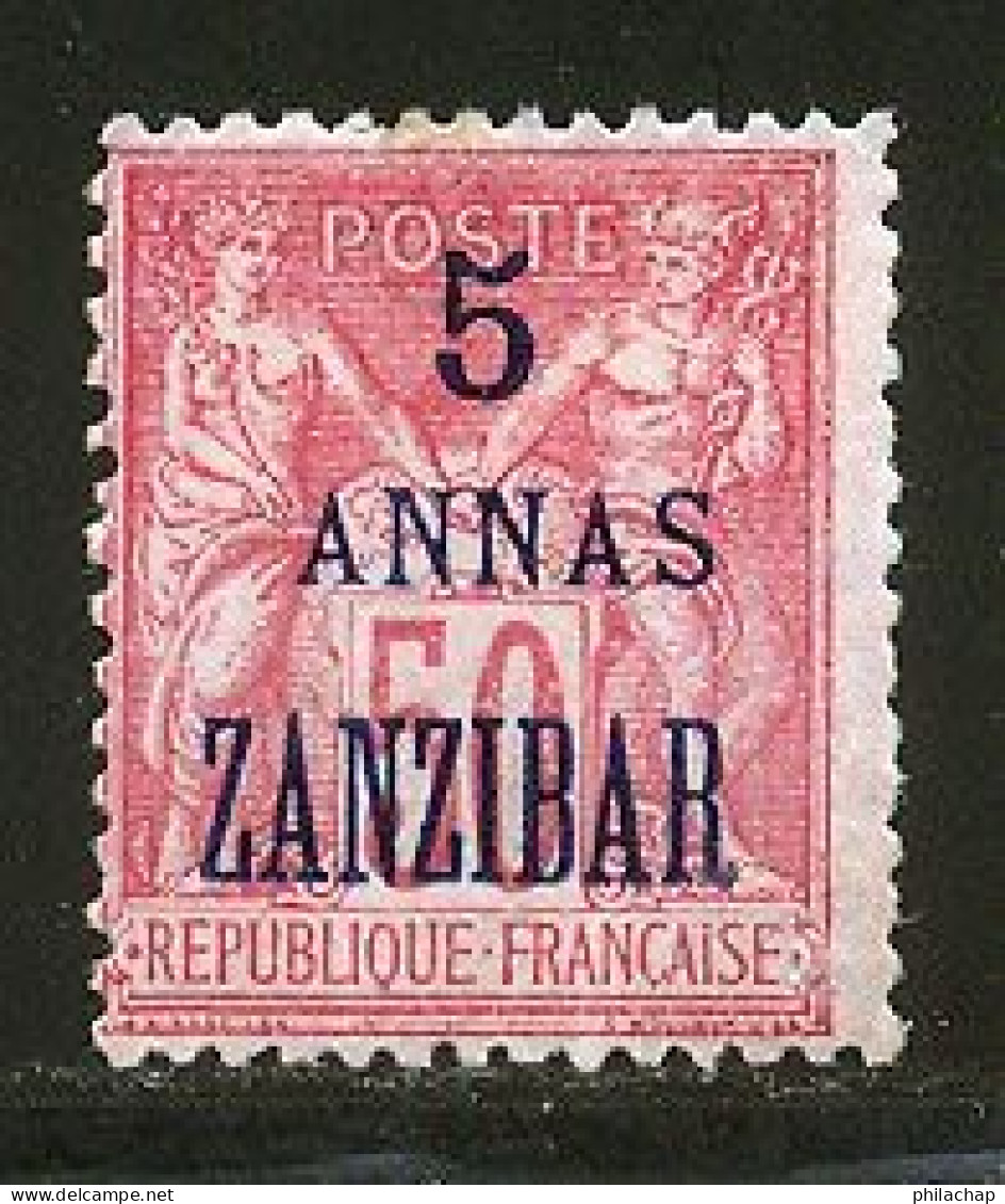 Zanzibar 1896 Yvert 28 * TB Charniere(s) - Unused Stamps