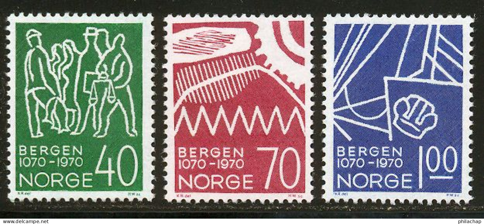 Norvege 1970 Yvert 564 / 566 ** TB - Ungebraucht