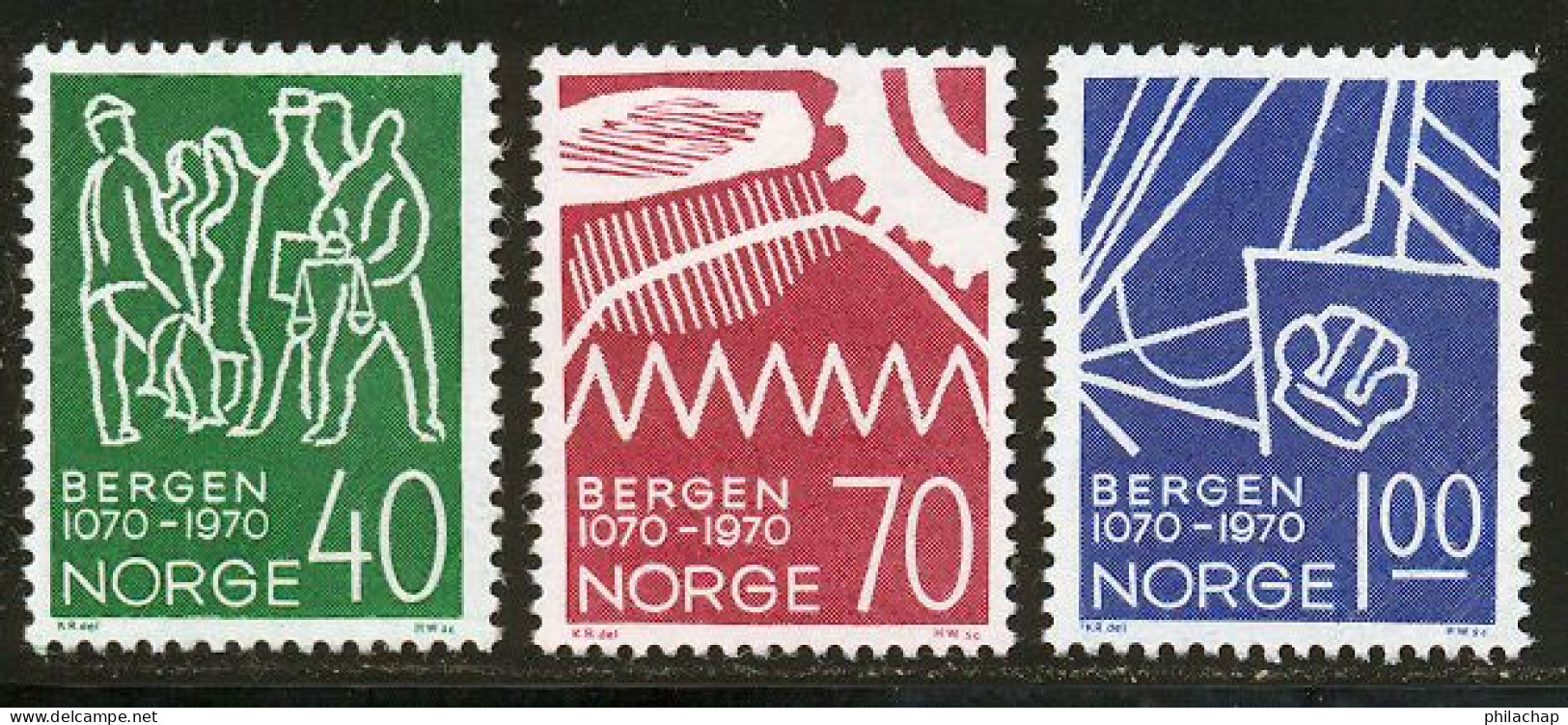 Norvege 1970 Yvert 564 / 566 ** TB - Unused Stamps
