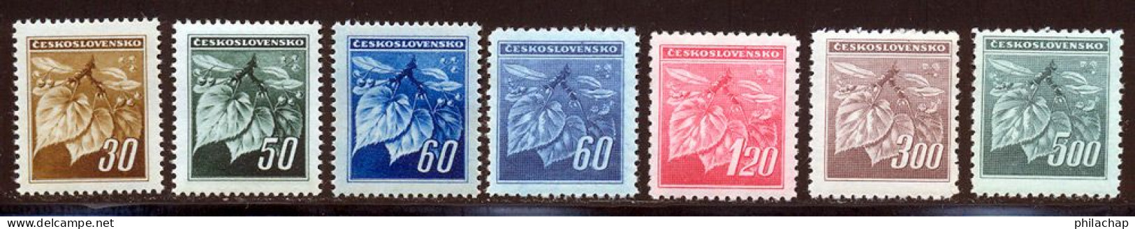 Tchecoslovaquie 1945 Yvert 373 / 376 - 378 / 380 ** TB - Nuovi