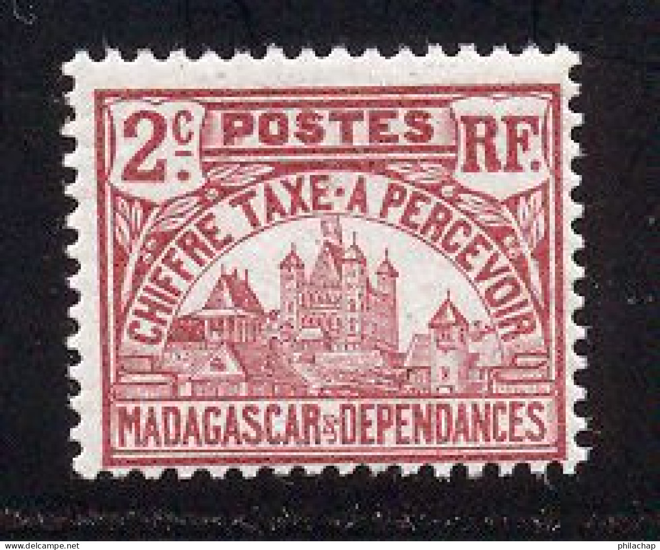 Madagascar Taxe 1908 Yvert 8 ** TB - Strafport
