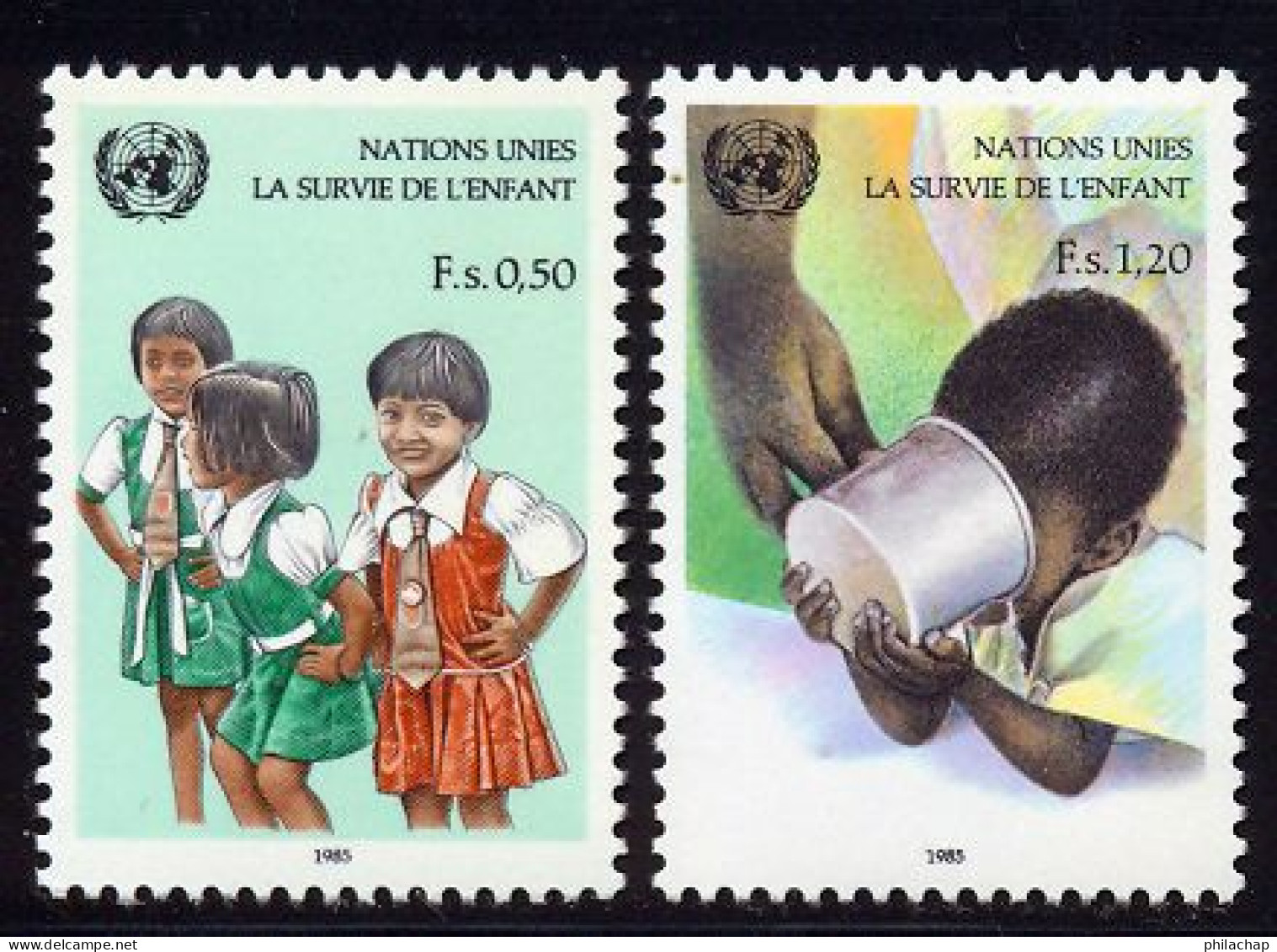 NU (Geneve) 1985 Yvert 135 / 136 ** TB - Unused Stamps