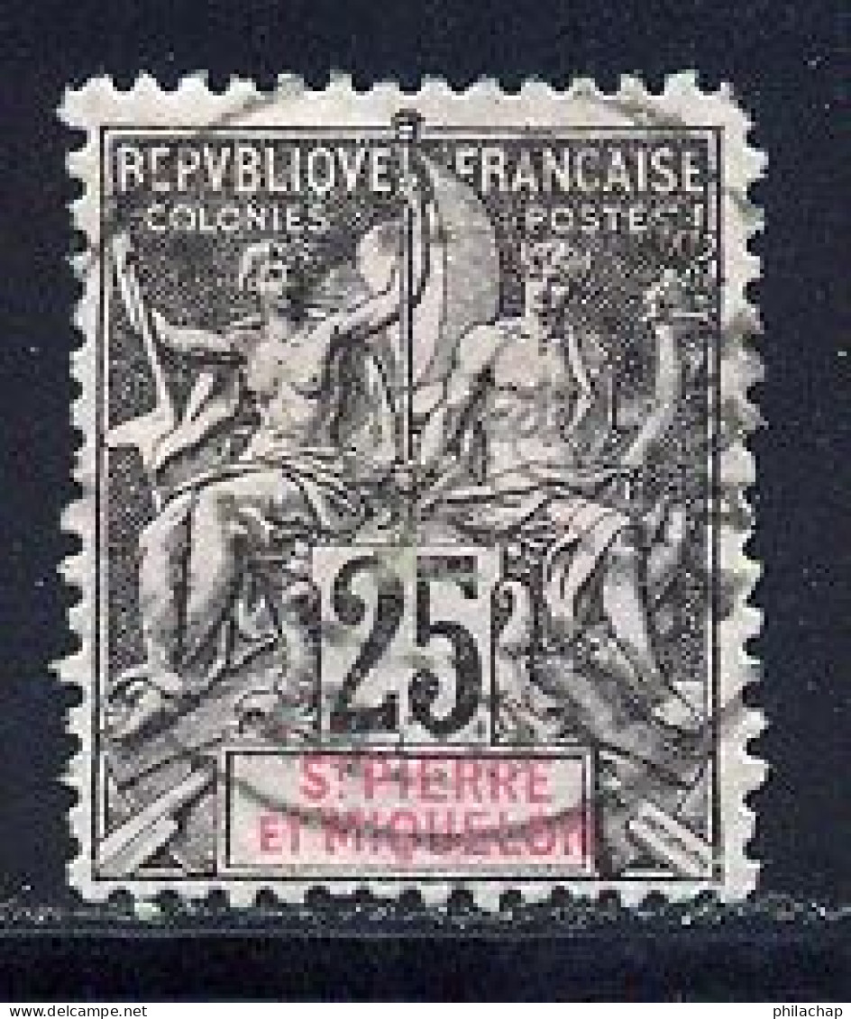 St Pierre Et Miquelon 1892 Yvert 66 (o) B Oblitere(s) - Used Stamps