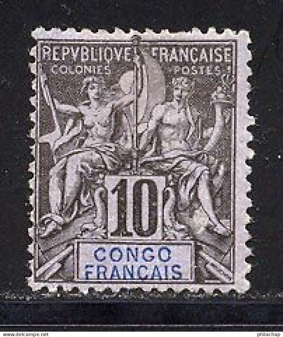 Congo Français 1892 Yvert 16 (*) TB Neuf Sans Gomme - Unused Stamps