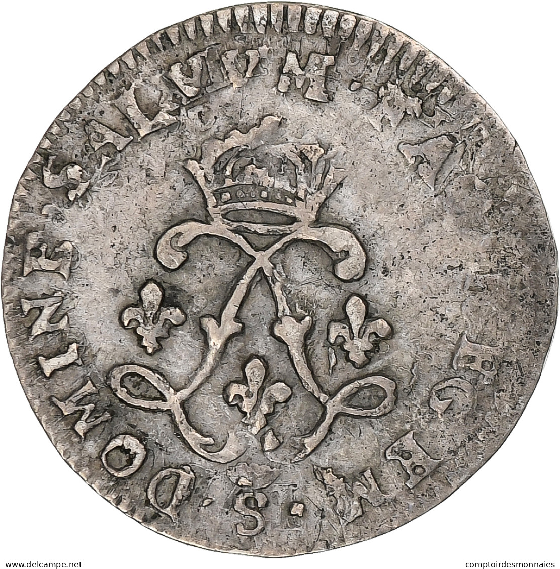 France, Louis XIV, 4 Sols Aux 2 L, 1692, Troyes, Argent, TTB, Gadoury:106 - 1643-1715 Luigi XIV El Re Sole