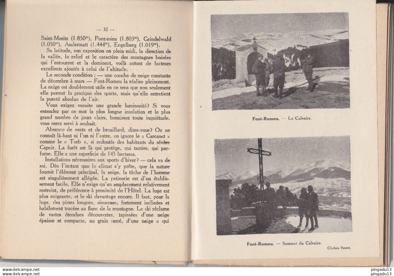 Fixe Rare Font Romeu Par Henry Spont Ouvrage Très Intéressant Sur La Ville Et Les Alentours - Midi-Pyrénées