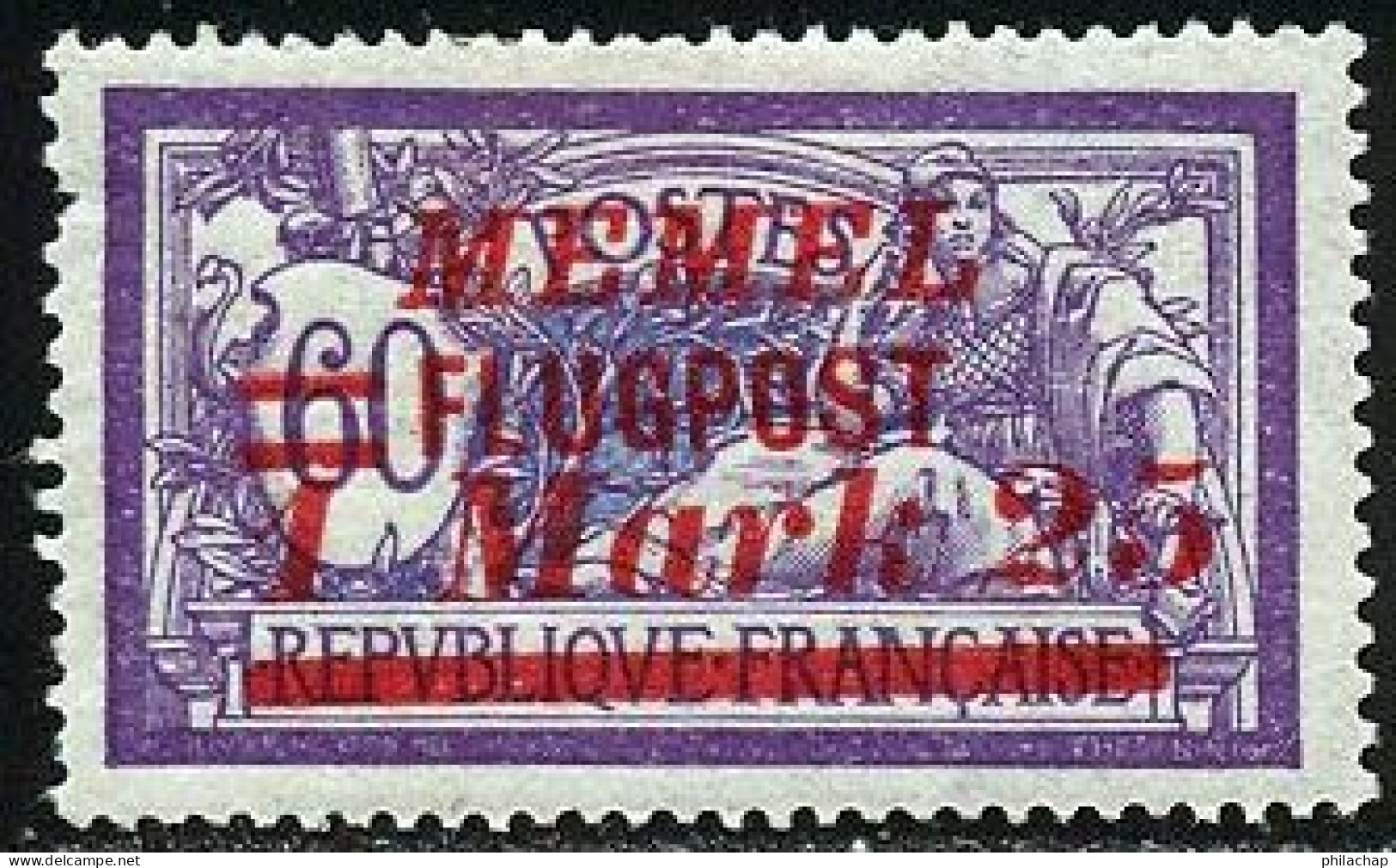 Memel PA 1922 Yvert 22A * TB Charniere(s) Chiffres Espaces - Ungebraucht