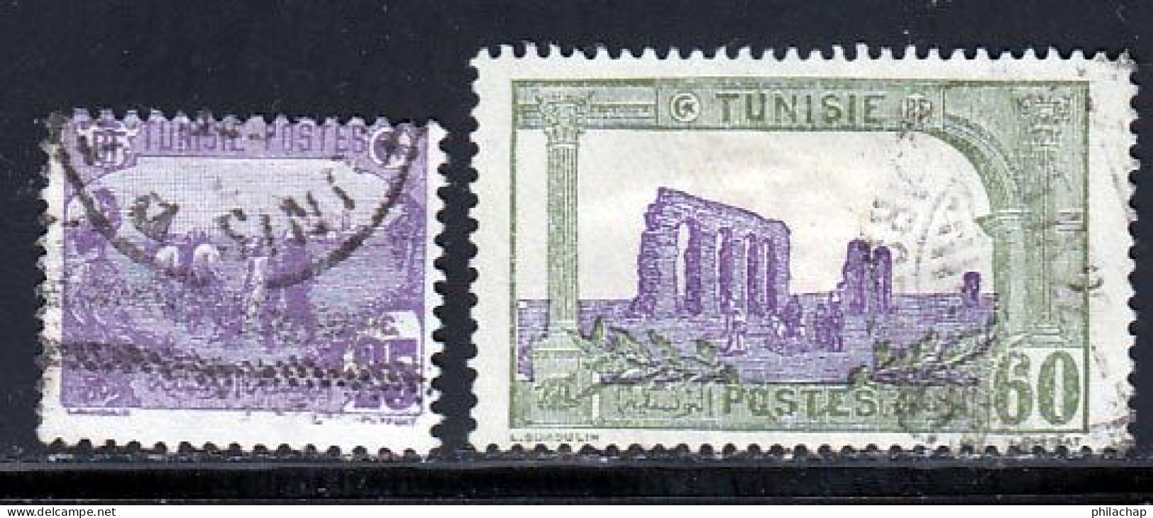 Tunisie 1921 Yvert 72 - 75 (o) B Oblitere(s) - Usados