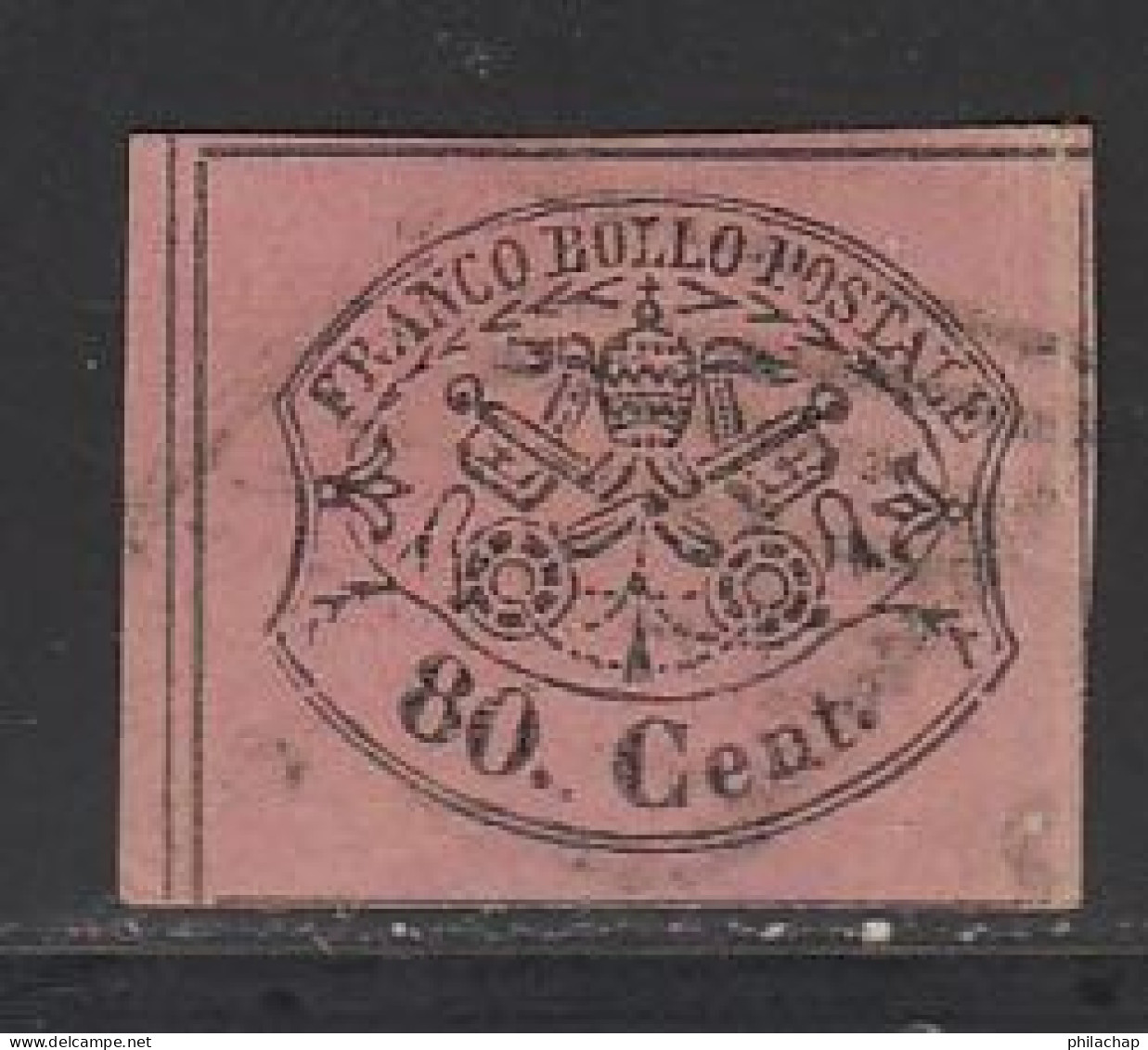 Etats Pontificaux 1867 Yvert 18 (o) B Oblitere(s) - Papal States