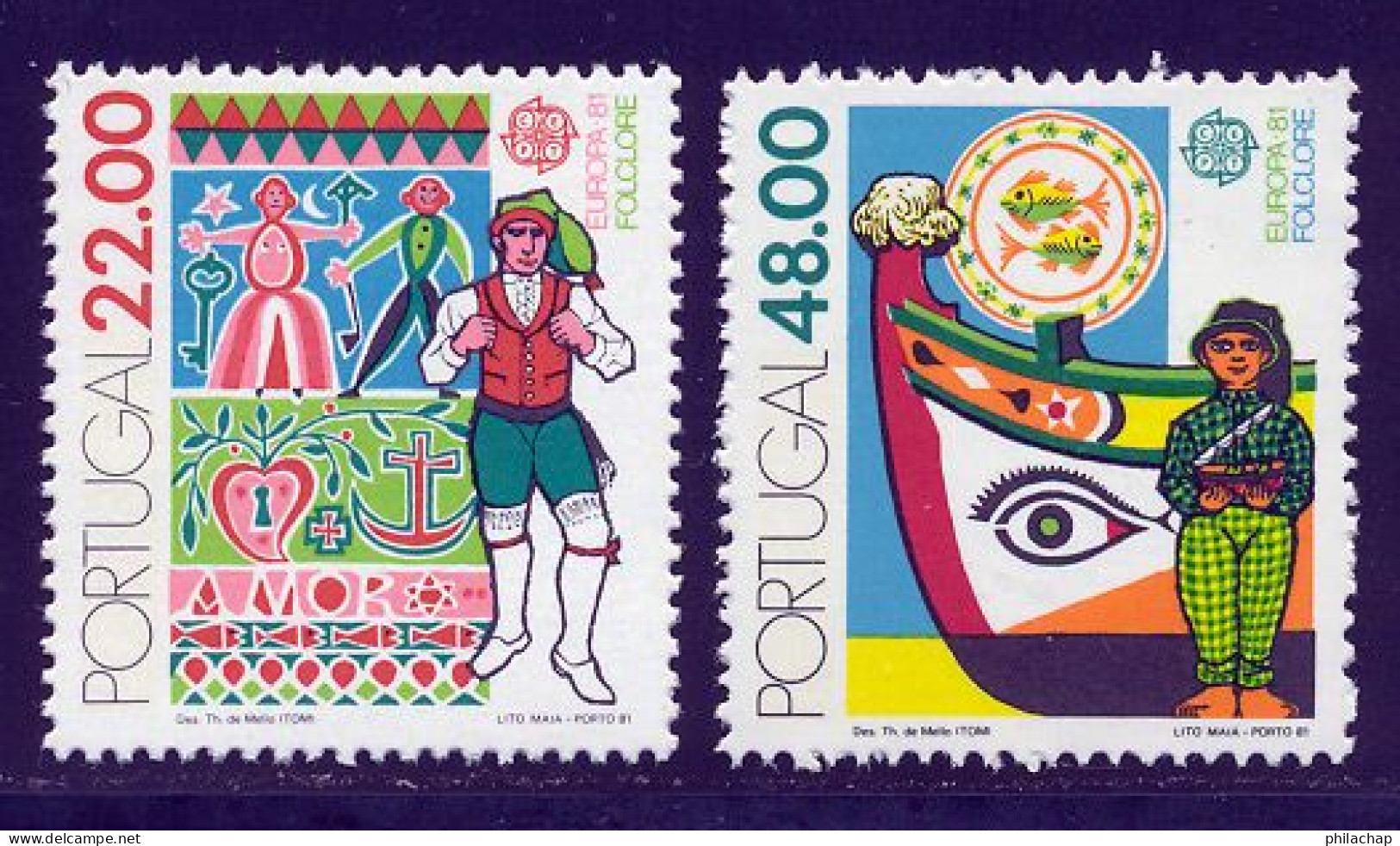 Portugal 1981 Yvert 1509 / 1510 ** TB - Nuevos