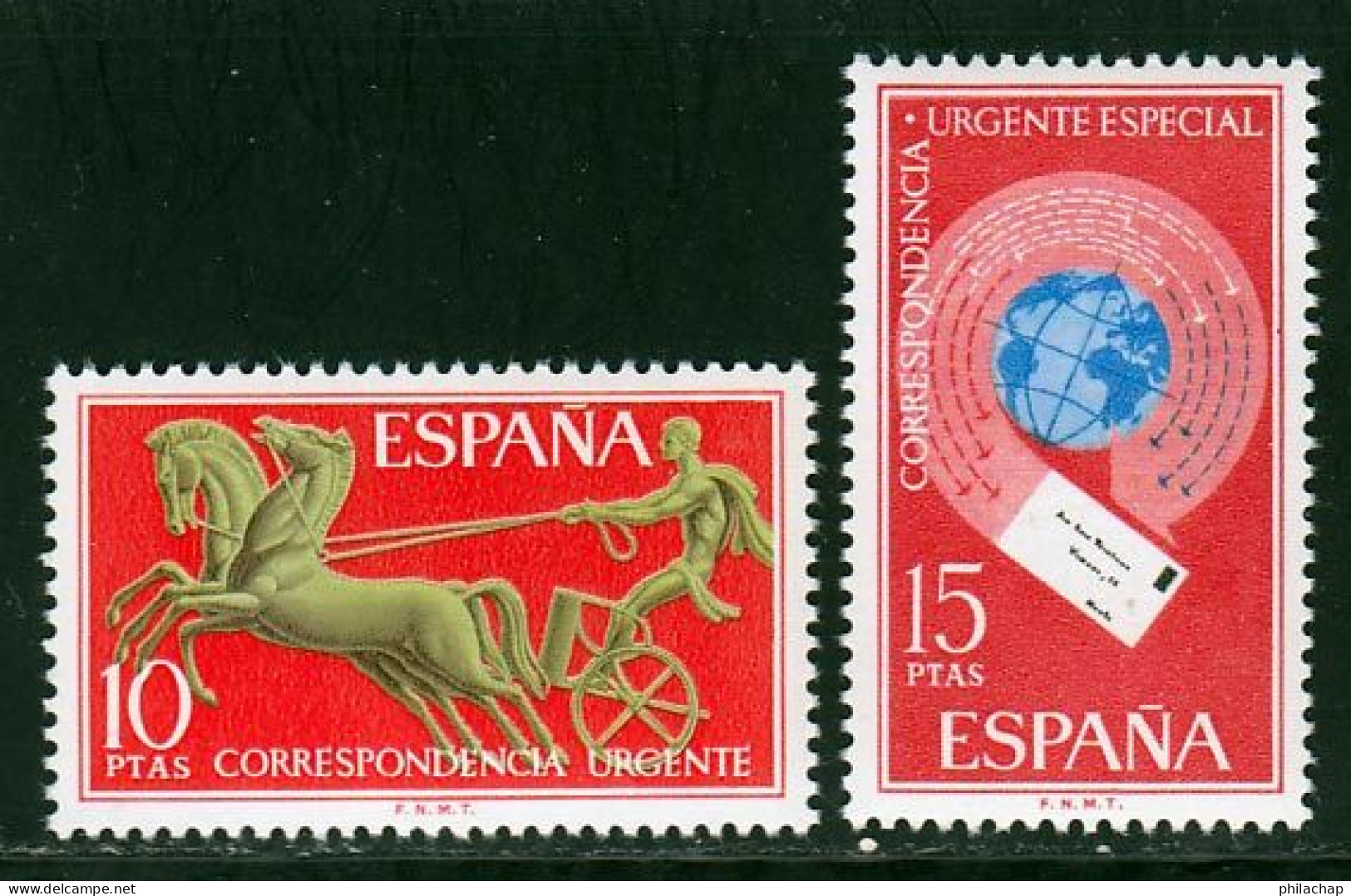 Espagne Express 1971 Yvert 36 / 37 ** B - Eilbriefmarken