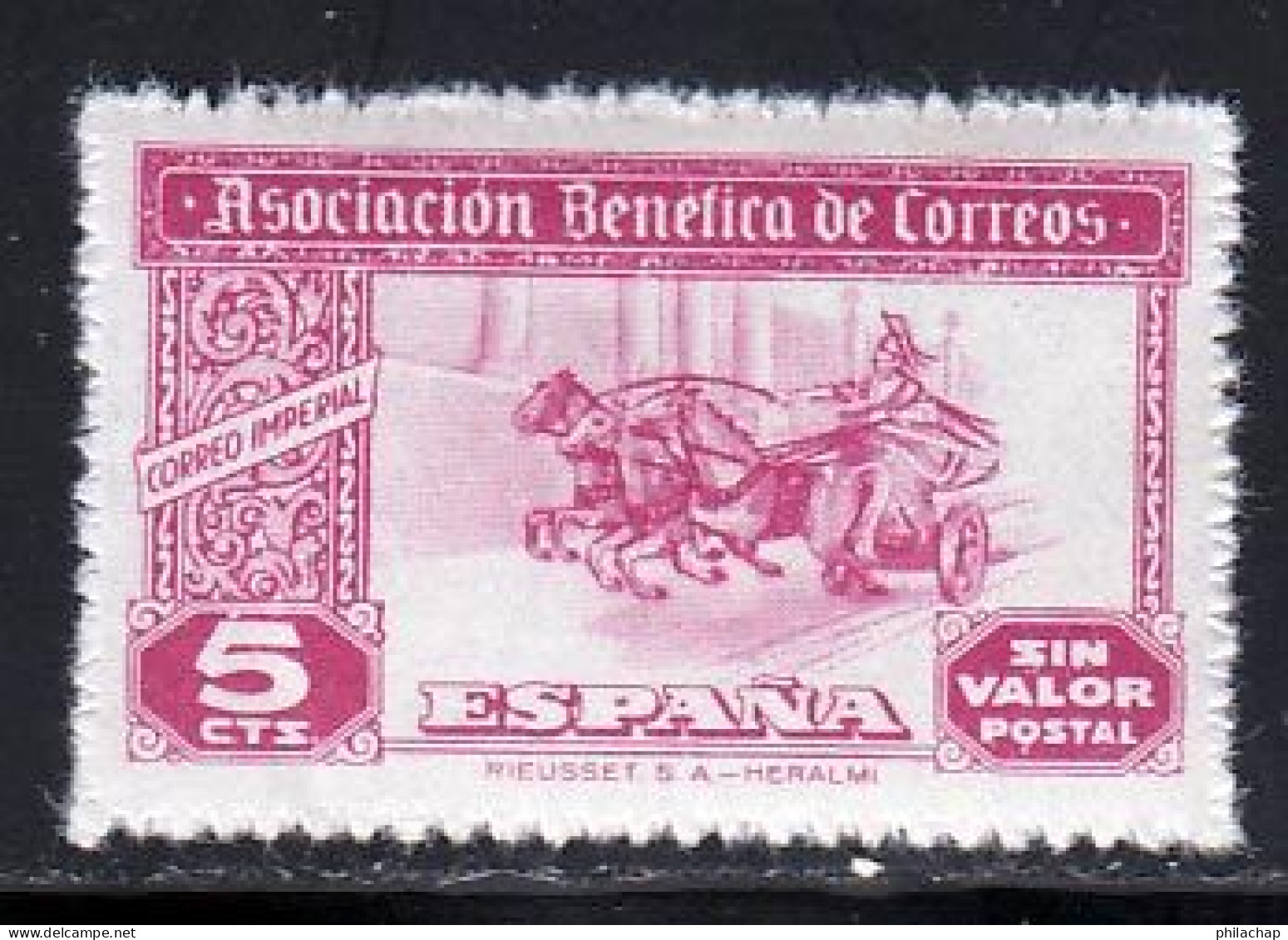 Espagne Vignette 1945 ** TB - Liefdadigheid