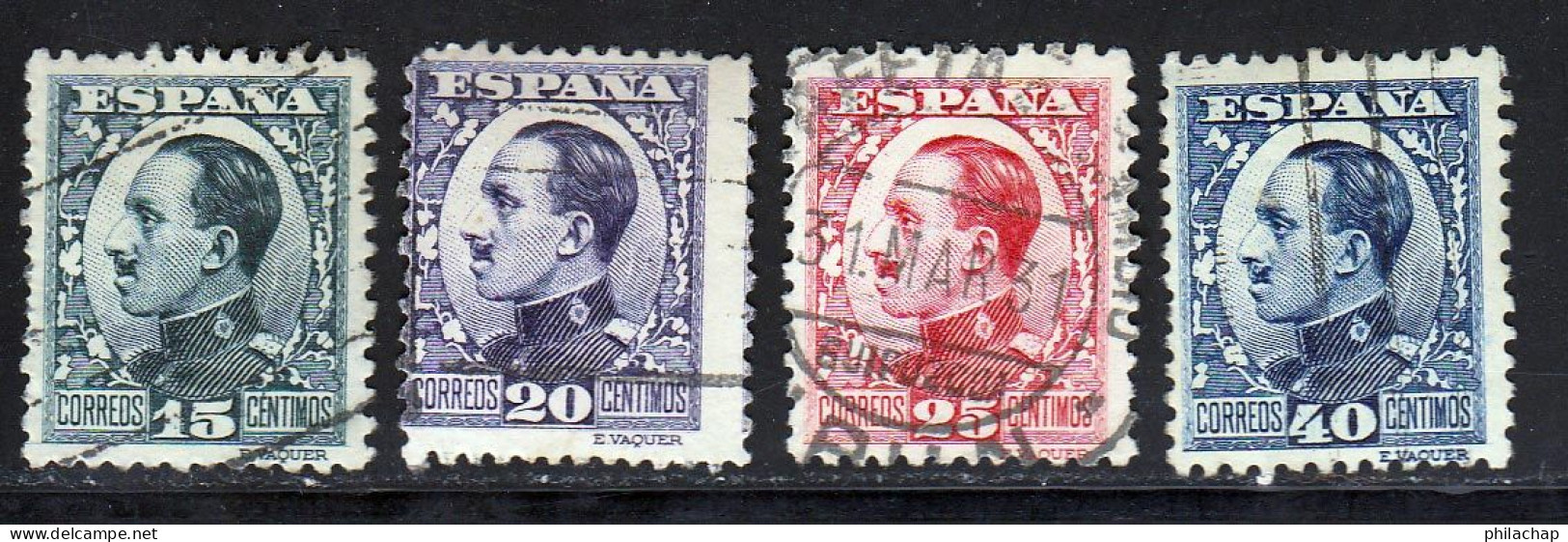 Espagne 1930 Yvert 406 / 408 - 410 (o) B Oblitere(s) - Usados