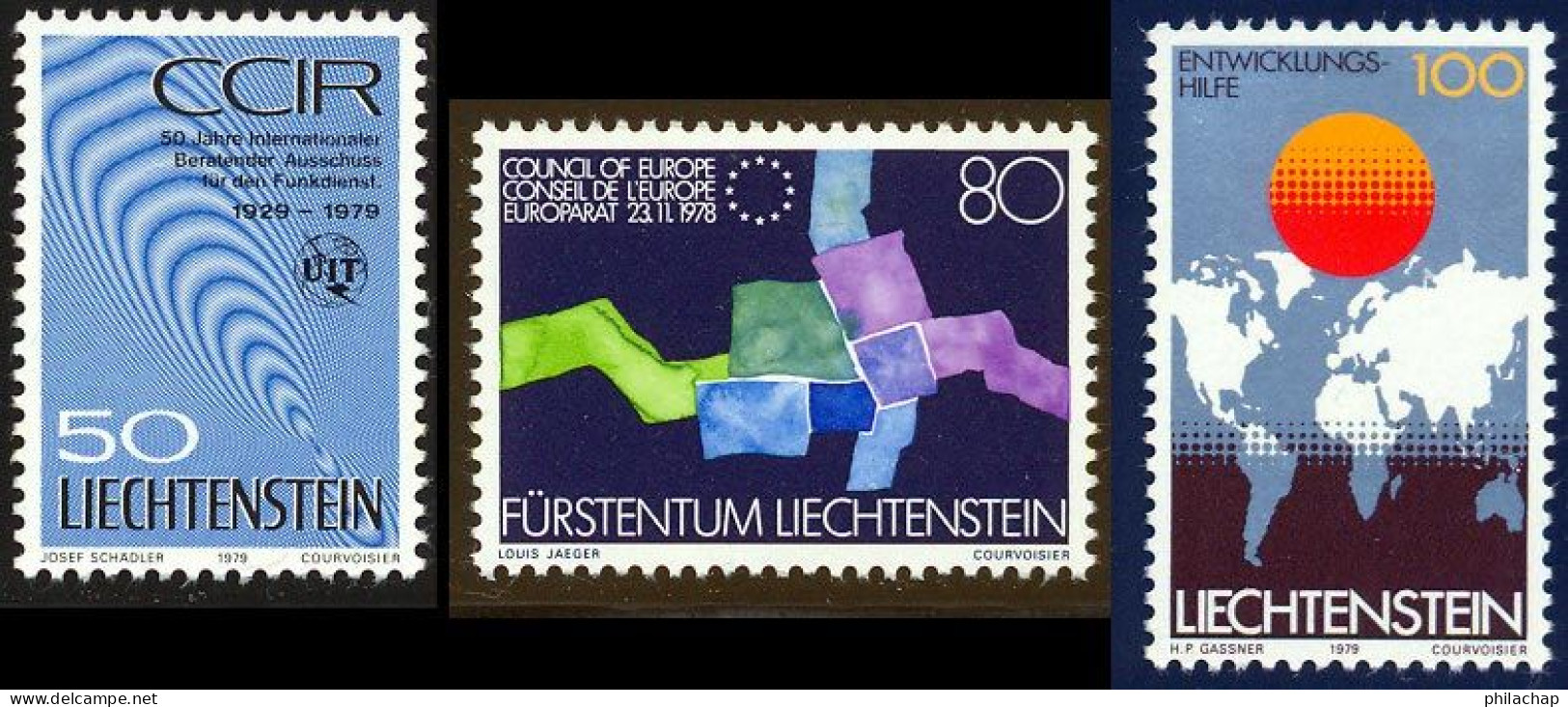Liechtenstein 1979 Yvert 669 / 671 ** TB - Ungebraucht