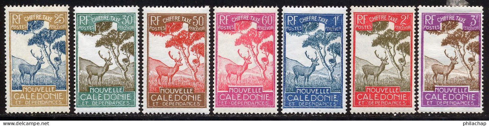 Nouvelle-Caledonie Taxe 1928 Yvert 32 / 38 * TB Charniere(s) - Impuestos