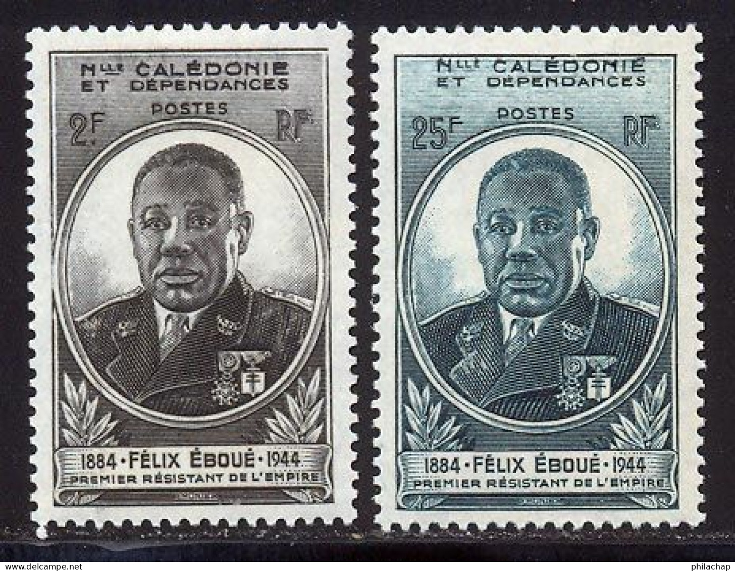 Nouvelle-Caledonie 1945 Yvert 257 / 258 * TB Charniere(s) - Nuovi