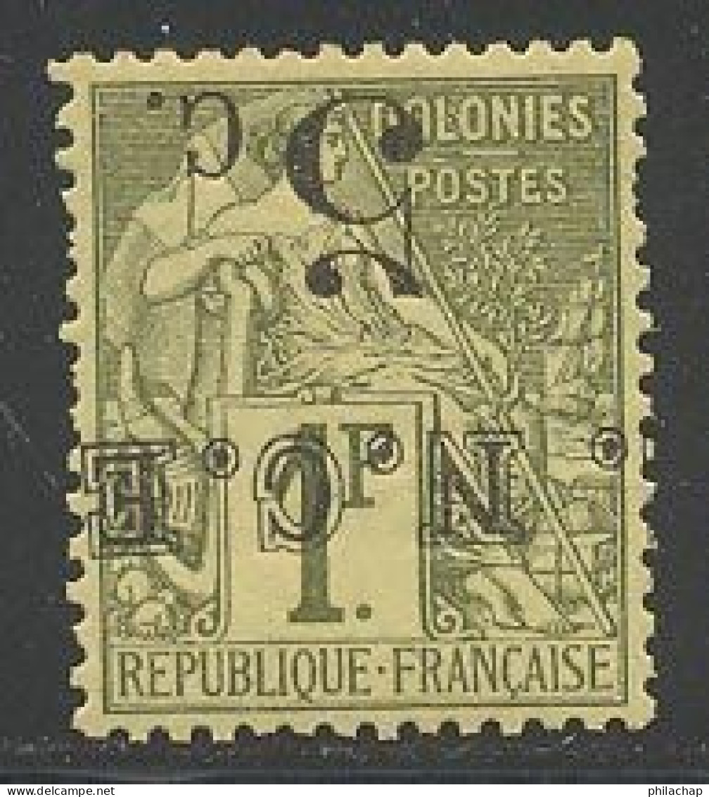 Nouvelle-Caledonie 1886 Yvert 10a * TB Charniere(s) - Unused Stamps