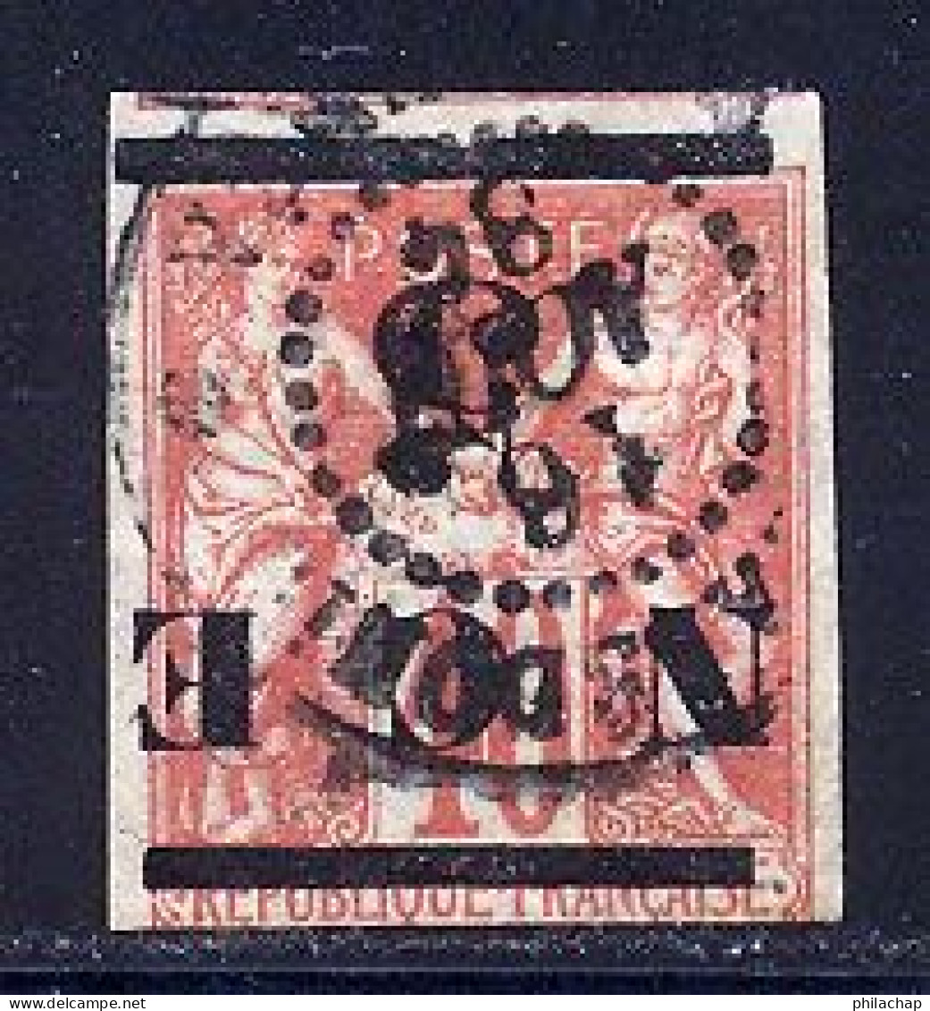 Nouvelle-Caledonie 1883 Yvert 6a (o) B Oblitere(s) - Usati