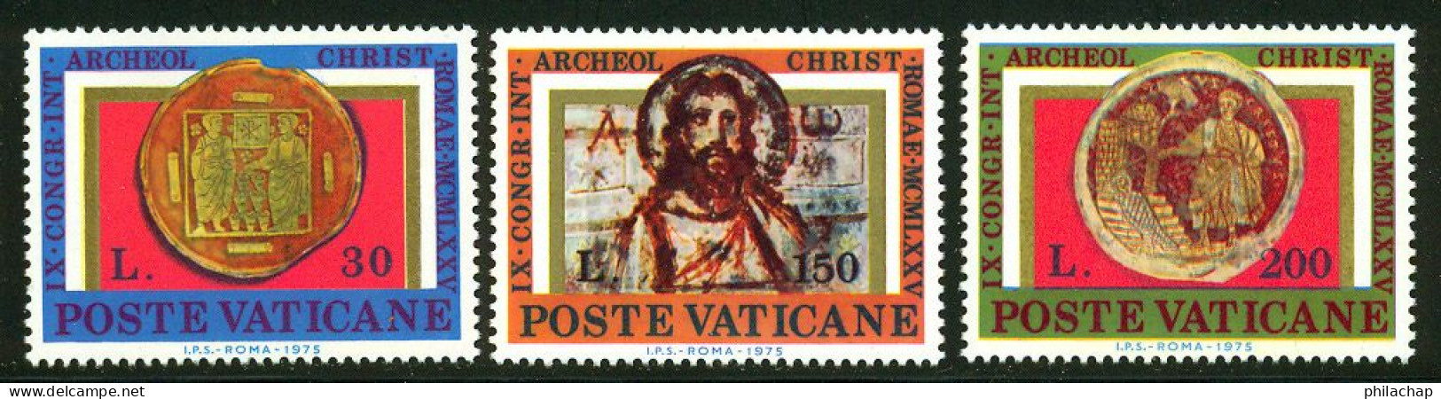 Vatican 1975 Yvert 600 / 602 ** TB - Nuevos