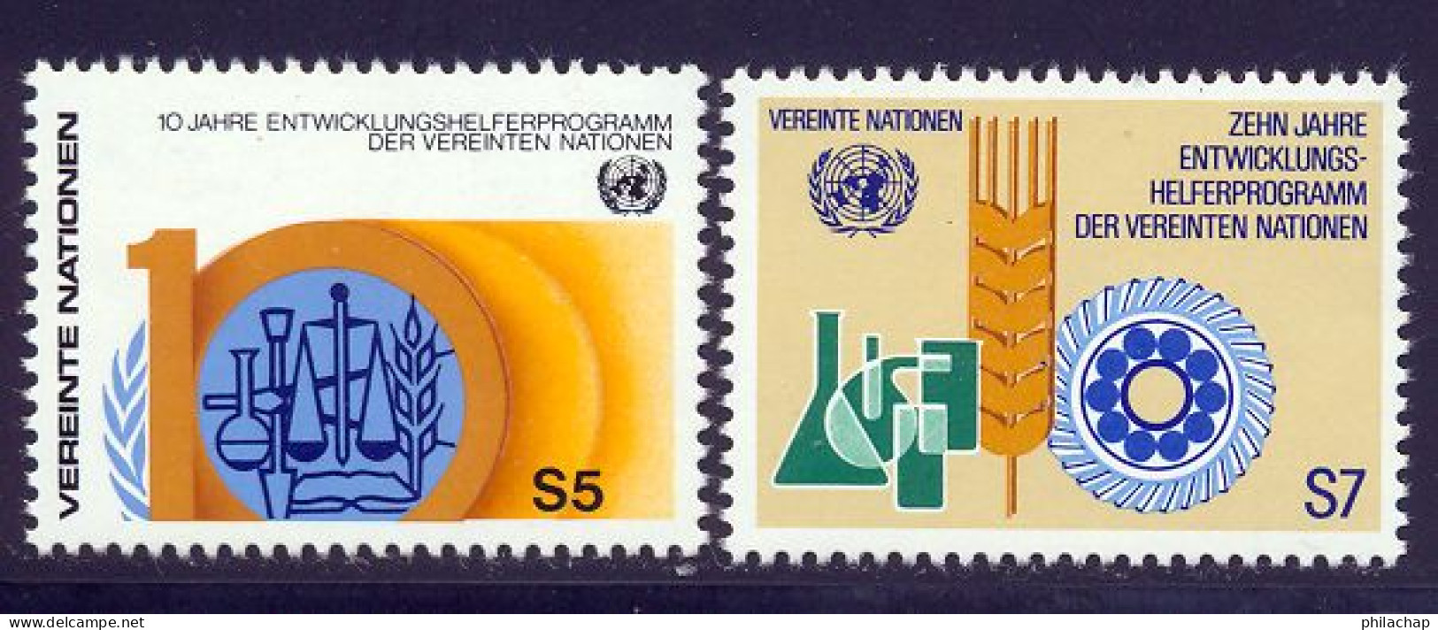 NU (Vienne) 1981 Yvert 21 / 22 ** TB - Nuevos