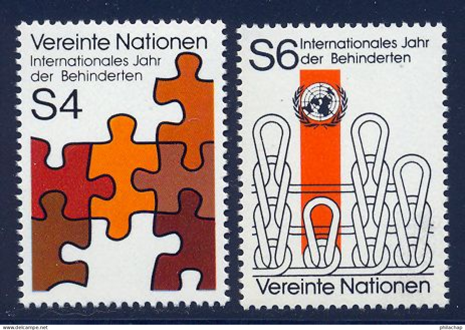 NU (Vienne) 1981 Yvert 17 / 18 ** TB - Nuevos