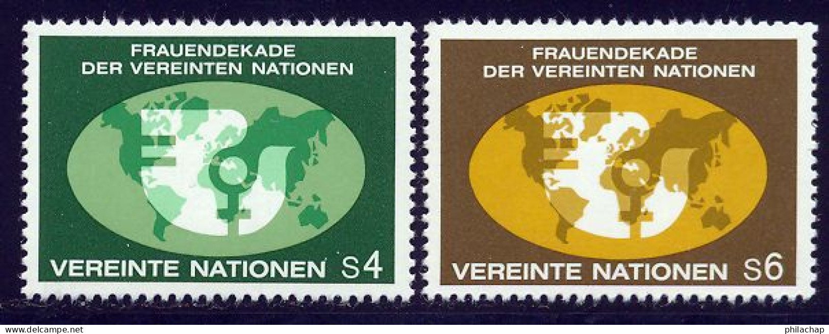 NU (Vienne) 1980 Yvert 9 / 10 ** TB - Nuevos