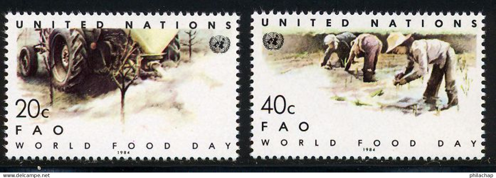 NU (New York) 1984 Yvert 410 / 411 ** TB - Unused Stamps