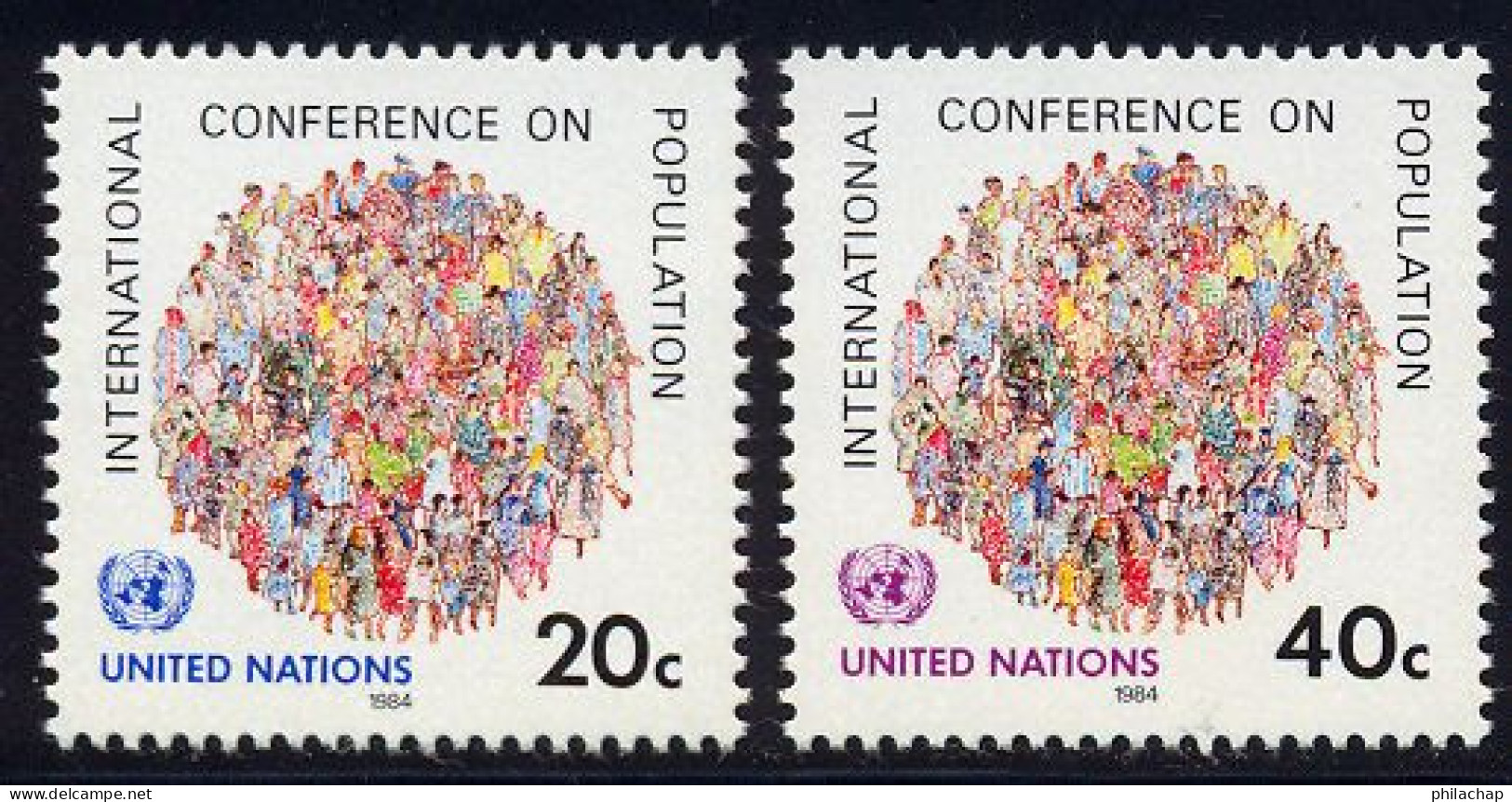 NU (New York) 1984 Yvert 408 / 409 ** TB - Unused Stamps