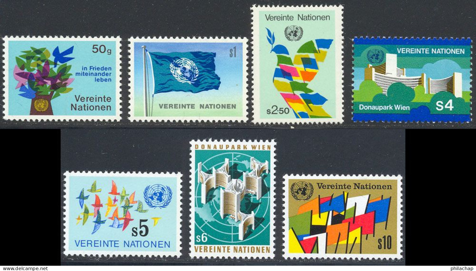 NU (Vienne) 1979 Yvert 1 / 7 ** TB - Unused Stamps