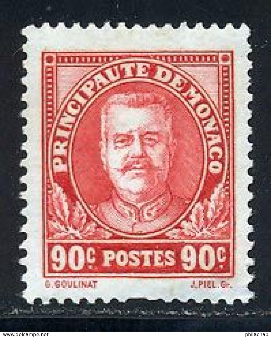 Monaco 1933 Yvert 117 (*) B Neuf Sans Gomme - Unused Stamps