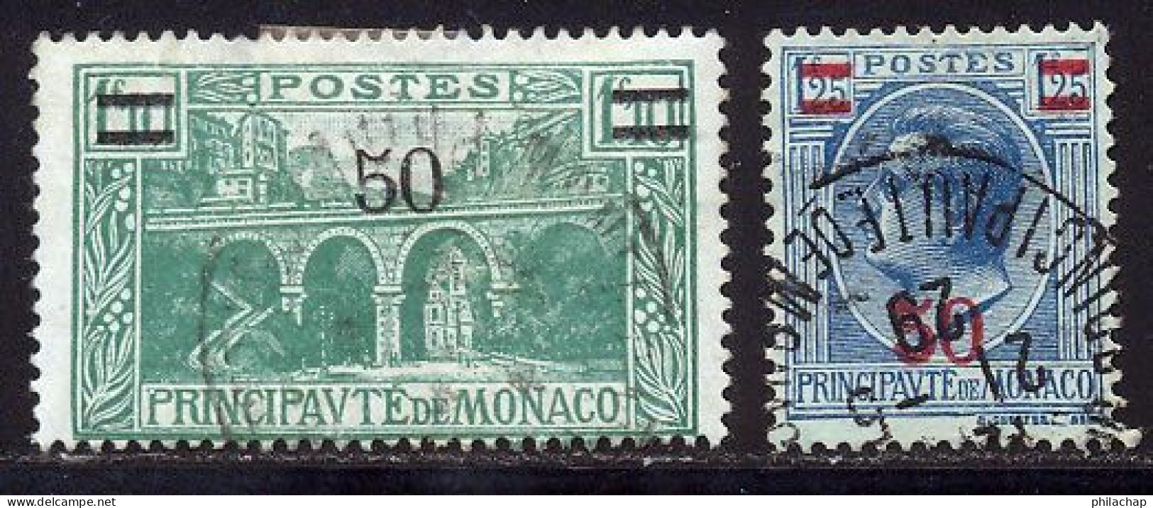 Monaco 1926 Yvert 107 / 108 (o) B Oblitere(s) - Usati