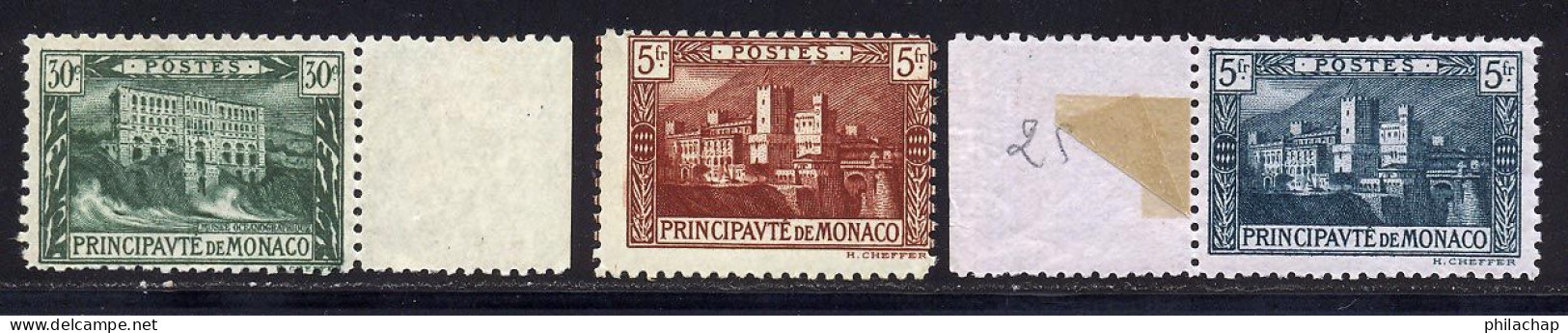 Monaco 1922 Yvert 55 - 62 / 63 ** TB - Neufs