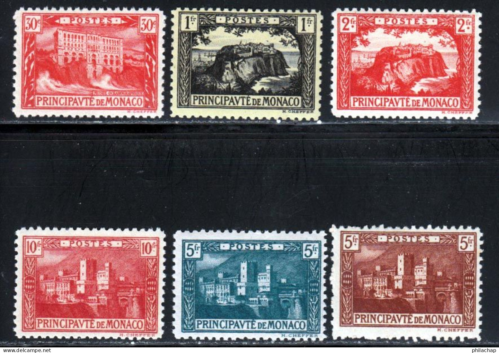 Monaco 1922 Yvert 56 - 60 / 64 * TB Charniere(s) - Unused Stamps