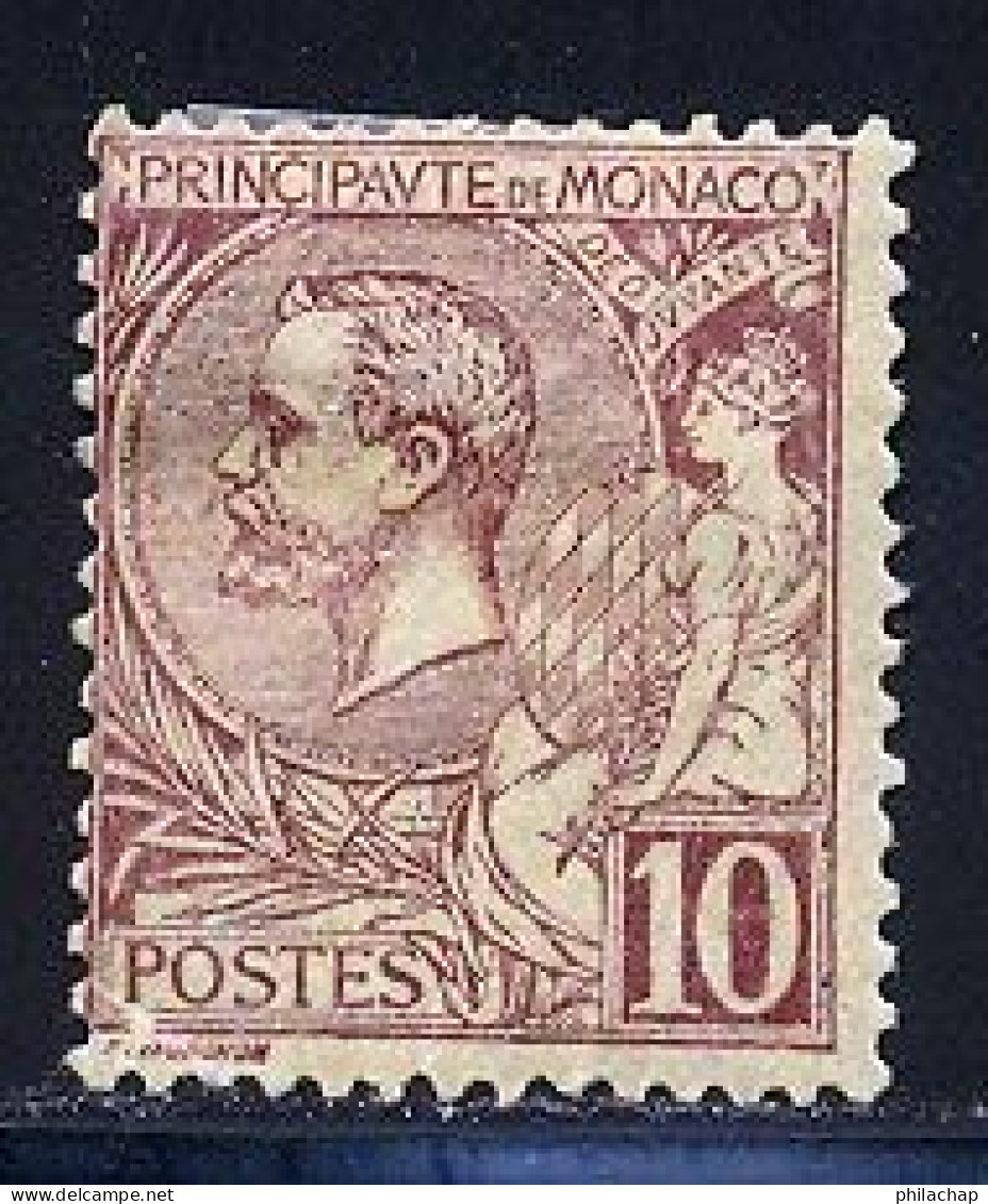 Monaco 1891 Yvert 14 * B Charniere(s) - Neufs
