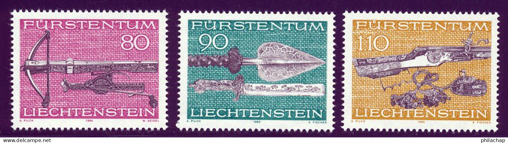 Liechtenstein 1980 Yvert 692 / 694 ** TB - Ungebraucht