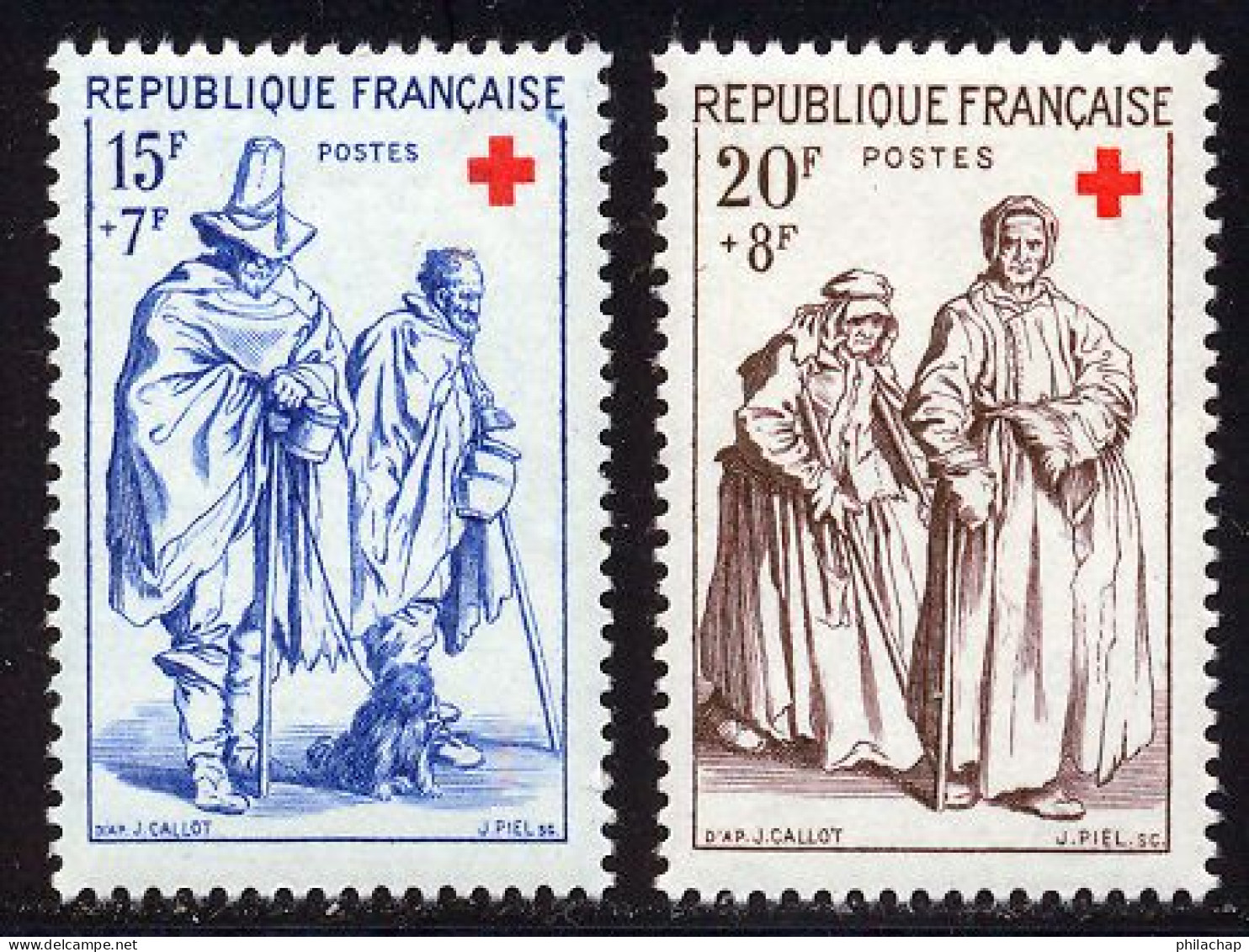 France 1957 Yvert 1140 / 1141 ** TB - Nuovi