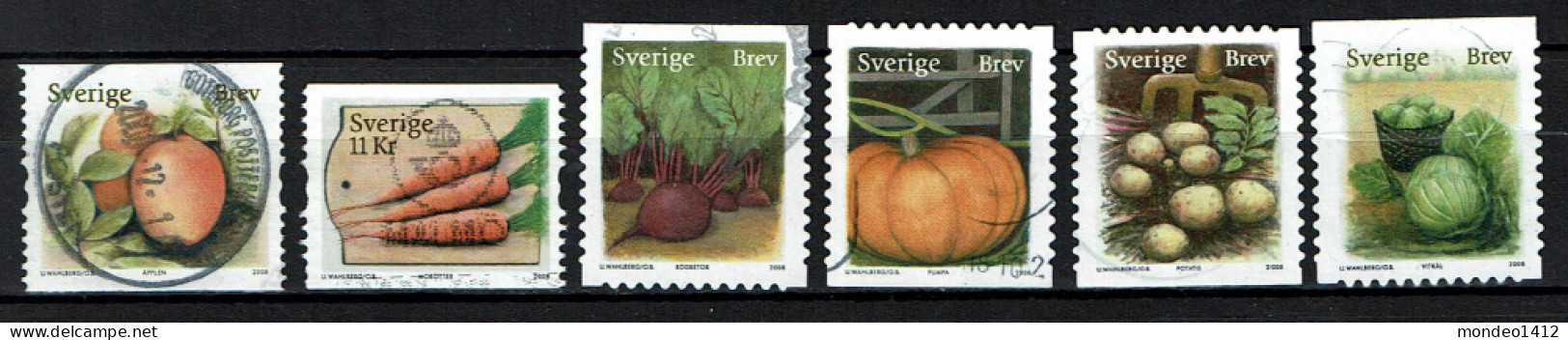 Sweden 2008 - Agriculture & Food, Légume Et Fruit  -  Used - Gebruikt