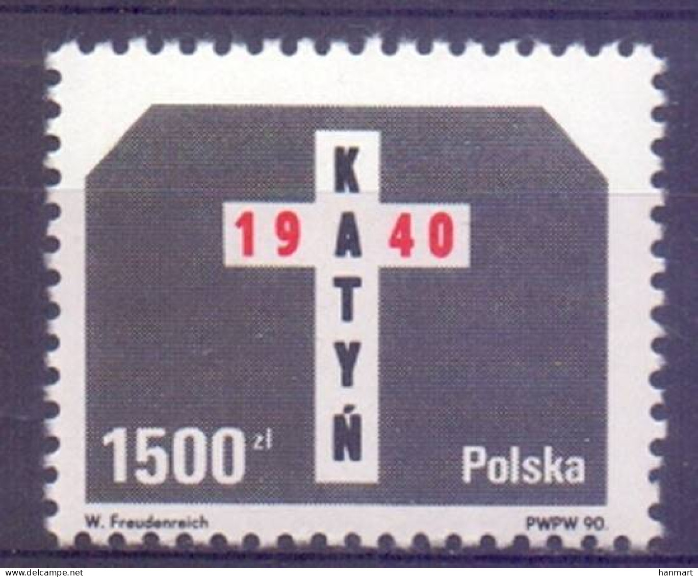 Poland 1990 Mi 3272 Fi 3126 MNH  (ZE4 PLD3272) - WW2