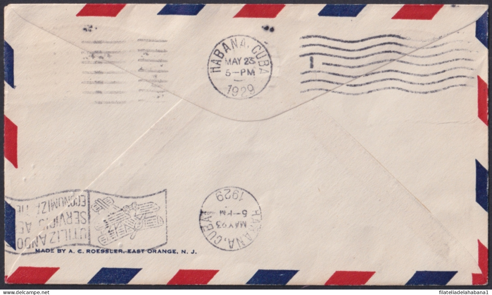 1929-PV-42 CUBA 1929 FIRST FLIGHT S. CRISTOBAL CANAL ZONE PANAMA - HAVANA.  - Airmail