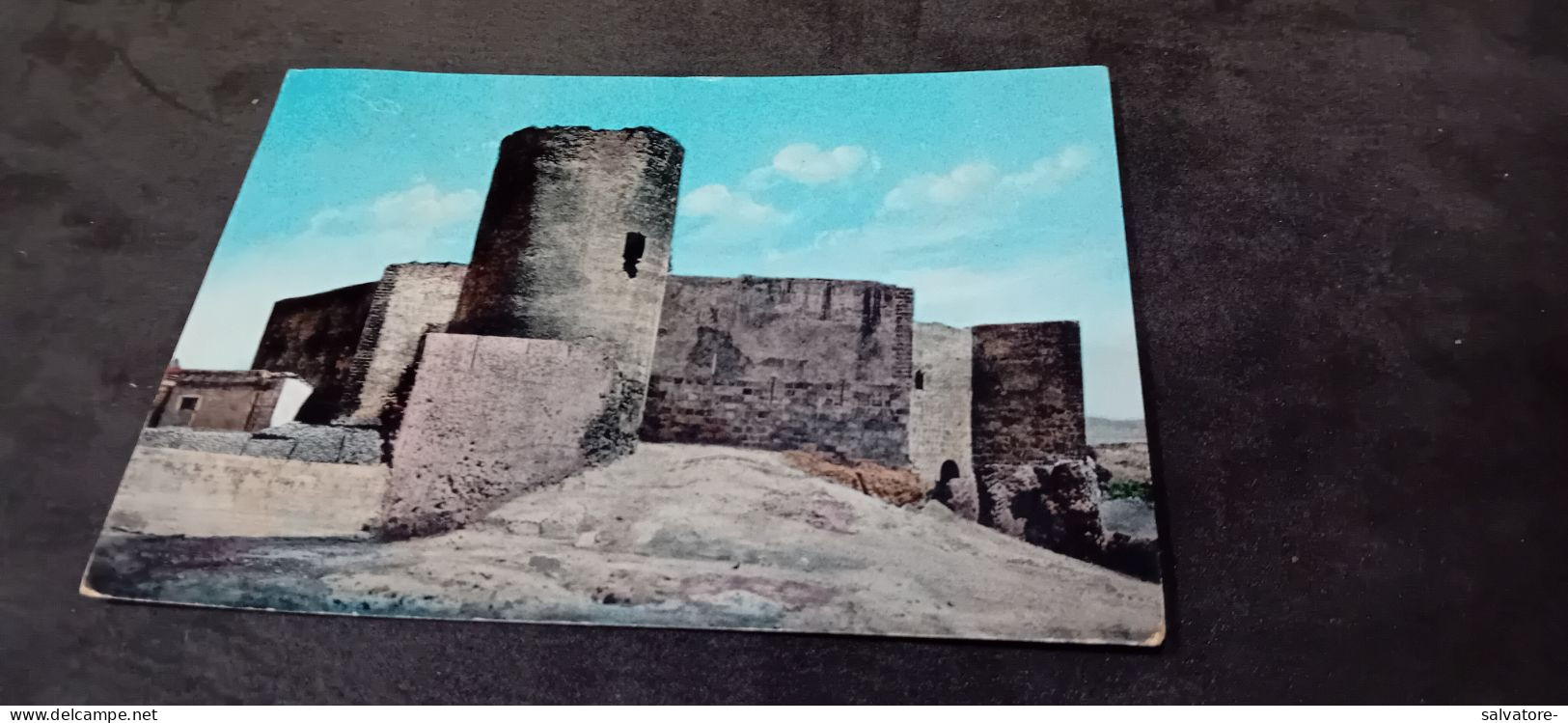 CARTOLINA SCIACCA- RUDERI DEL CASTELLO DEI CONTI DI LUNA- VIAGGIATA ANNI 60 - Agrigento