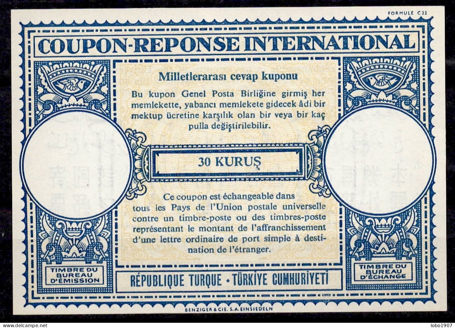 TURKEY TURQUIE TÜRKEI  Collection Of 27 International Reply Coupon Reponse Antwortschein Cupon De Respuesta IRC IAS - Lettres & Documents