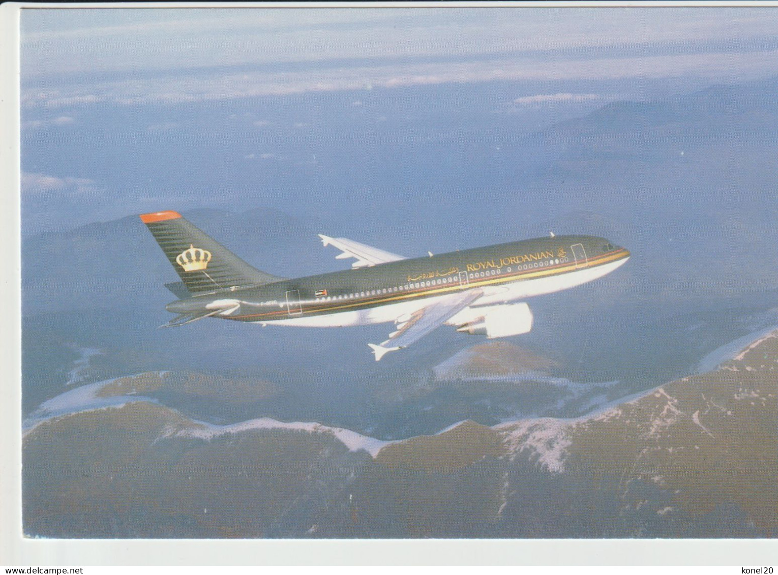 Vintage Pc Royal Jordanian Airlines Airlines Airbus A-310 Aircraft - 1919-1938: Entre Guerres