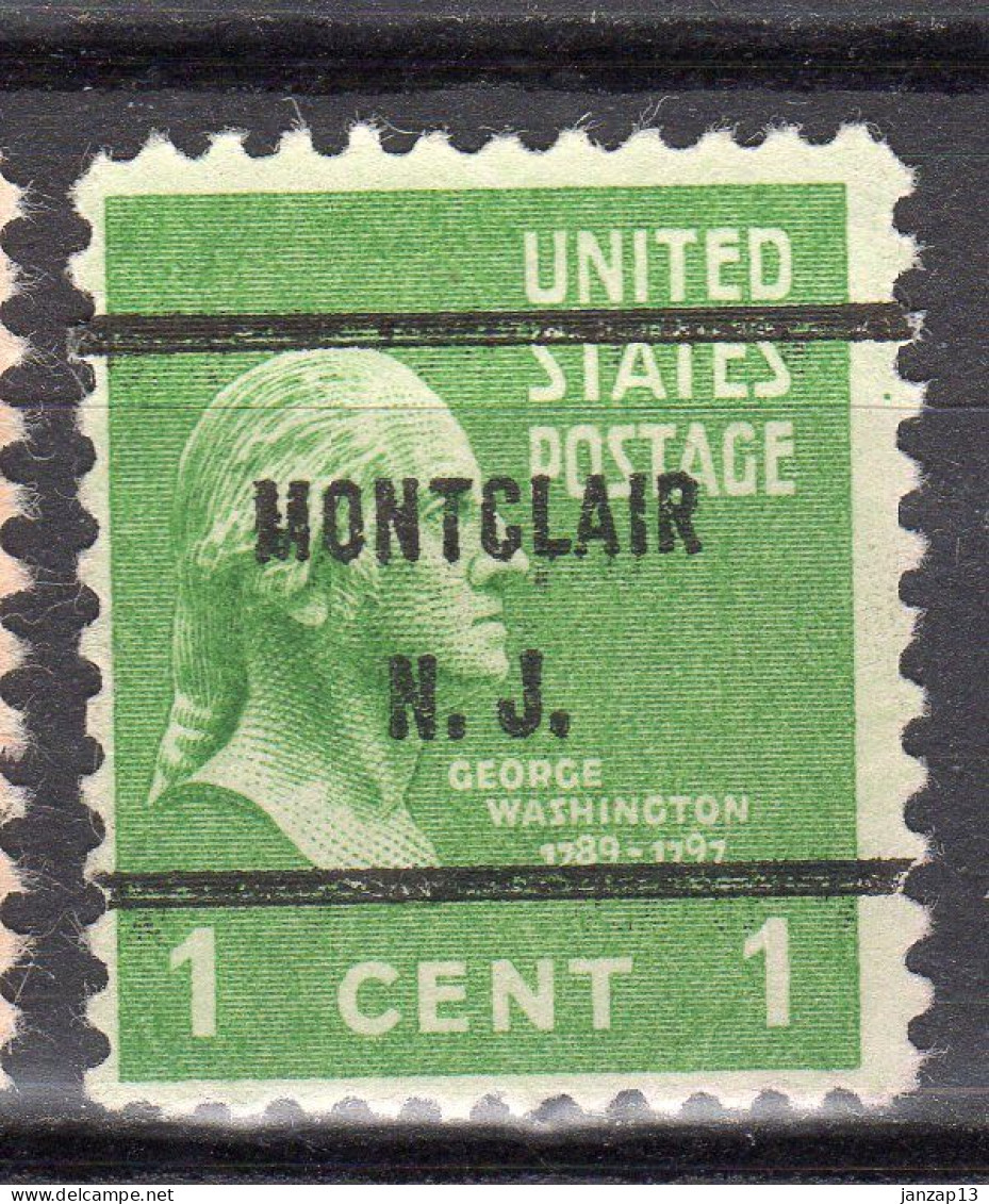 NJ-390; USA Precancel/Vorausentwertung/Preo; MONTCLAIR (NJ), Type 61 - Vorausentwertungen