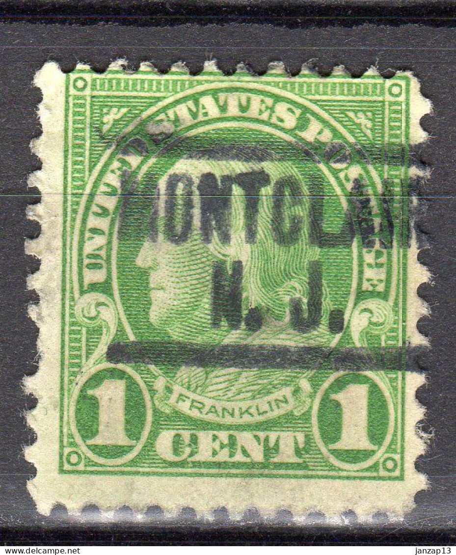 NJ-393; USA Precancel/Vorausentwertung/Preo; MONTCLAIR (NJ), Type 549 - Vorausentwertungen