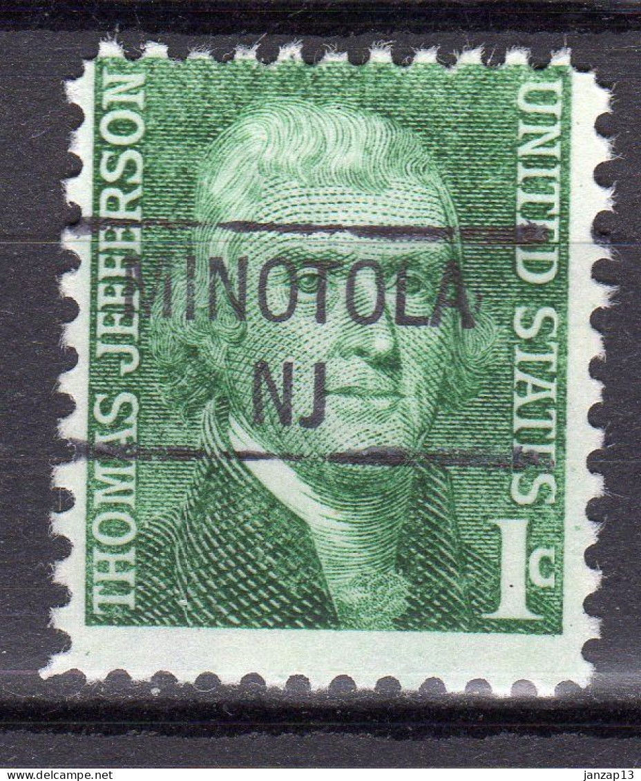 NJ-387; USA Precancel/Vorausentwertung/Preo; MINOTOLA (NJ), Type 841 - Vorausentwertungen