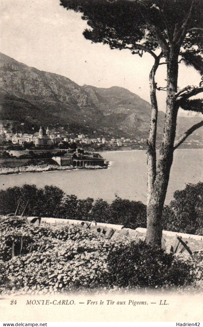 RECTO/VERSO - CPA - MONACO - VERS LE TIR AUX PIGEONS - Mehransichten, Panoramakarten